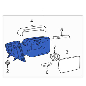 Ford OE - Front Left Door Mirror