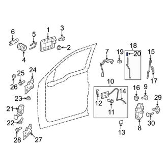 Ford OE - Front Door Lock Knob