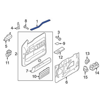 Ford OE - Front Right Outer Door Window Belt Weatherstrip