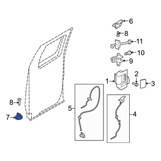 Ford OE - Rear Lower Door Lock Striker Pin