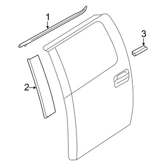 Ford OE - Rear Door - Exterior Trim (SVT Raptor SuperCrew)