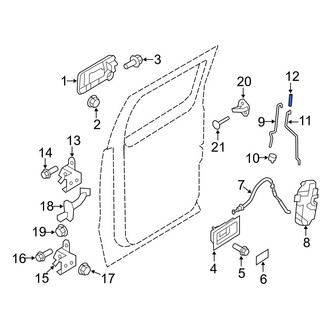Ford OE - Rear Door Lock Knob