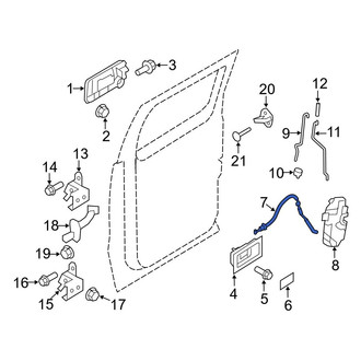 Ford OE - Rear Door Latch Cable