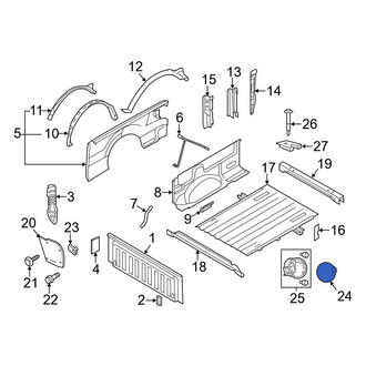 Ford OE - Rear Fuel Filler Door