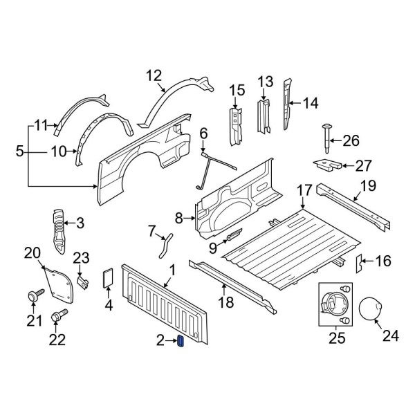 Truck Bed Panel Seal