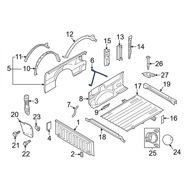 Truck Bed Panel Bracket