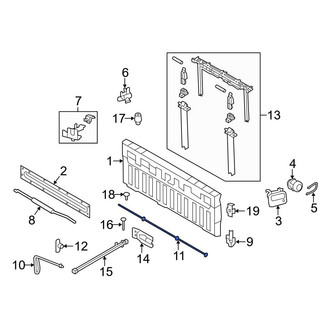 Ford OE - Tailgate Latch Rod