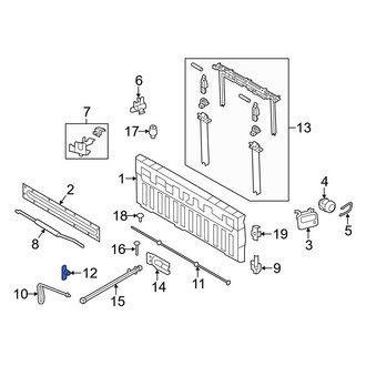 Ford OE - Rear Left Tailgate Hinge