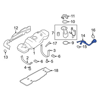 Ford OE - Fuel Tank Filler Neck