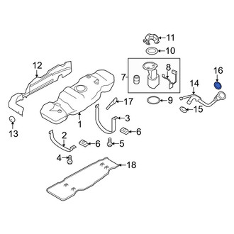 Ford OE - Rear Fuel Filler Neck Mount Plate