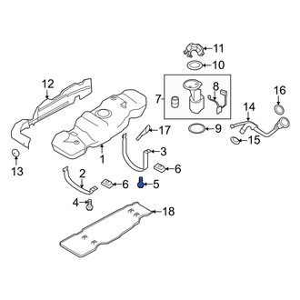 Ford OE - Rear Fuel Tank Strap Bolt