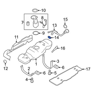 Ford OE - Fuel Filler Hose Clamp