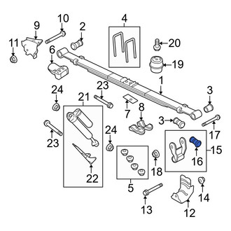 Ford OE - Rear Leaf Spring Bushing