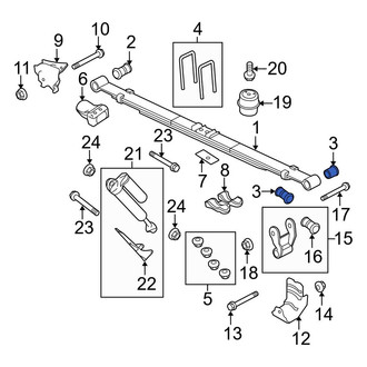 Ford OE - Rear Leaf Spring Bushing