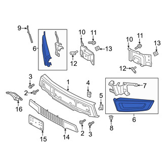 Ford OE - Front Left Bumper End Cap