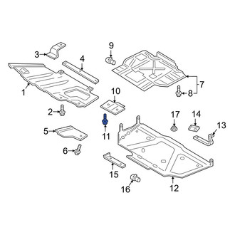 Ford OE - Powertrain Skid Plate Clip