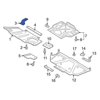 Ford OE - Radiator Support Access Cover Bracket