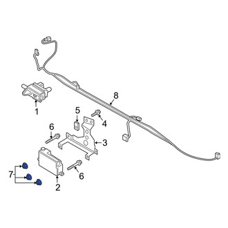Ford OE - Bumper Cover Spacer Panel Nut
