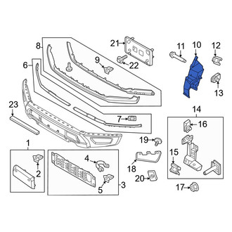 Ford OE - Left Bumper Molding Bracket