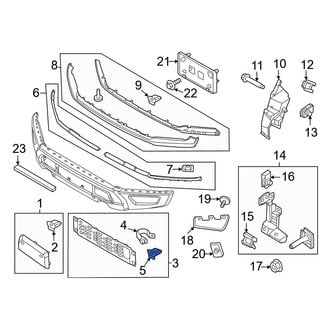 Ford OE - Bumper Cover Spacer Panel Clip