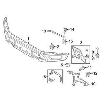 Ford OE - Front Bumper - Bumper & Components (Bumper & Mounts), (Raptor)