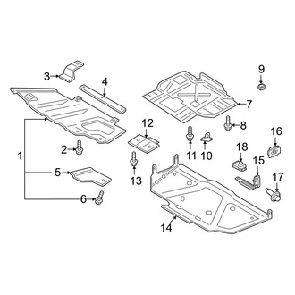 Ford OE - Front Bumper - Bumper & Components (Skid Plate), (Raptor)