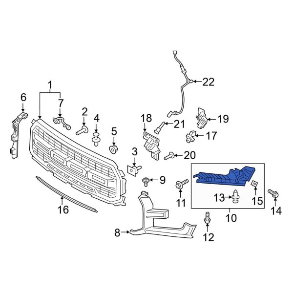 Grille Molding Bracket