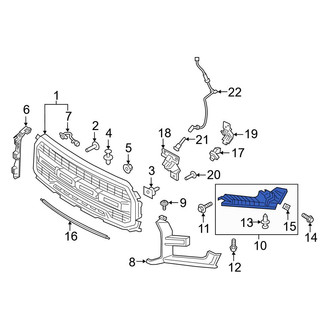 Ford OE - Right Grille Molding Bracket