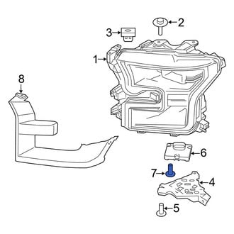 Ford OE - High Intensity Discharge (HID) Lighting Ballast Screw