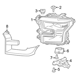 Ford OE - Front Lamps - Headlamp Components (Raptor)