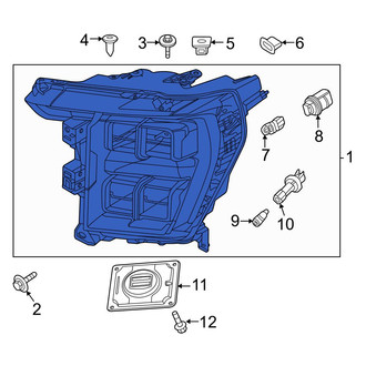 Ford OE - Front Right Headlight Assembly