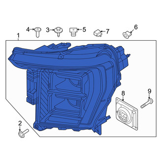 Ford OE - Front Right Headlight Assembly