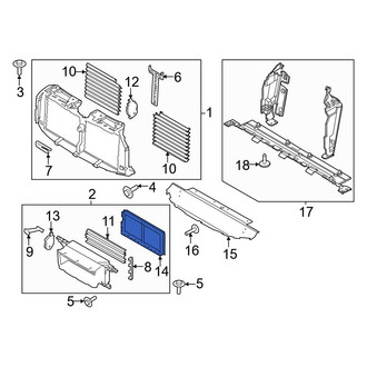 Ford OE - Front Left Radiator Support Air Deflector