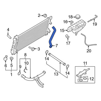 Ford OE - Upper Radiator Coolant Hose