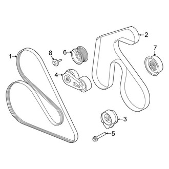 Ford OE - Cooling - Belts & Pulleys (5.2L)
