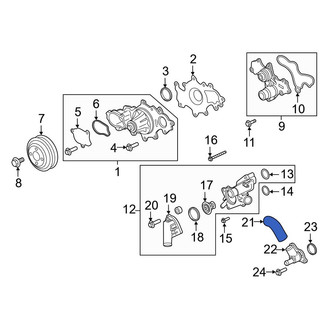 Ford OE - Lower Radiator Coolant Hose