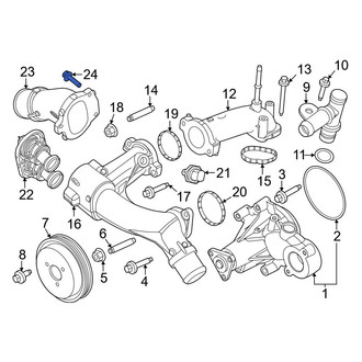 Ford OE - Engine Coolant Outlet Housing Bolt