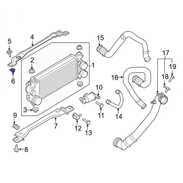 Intercooler Nut