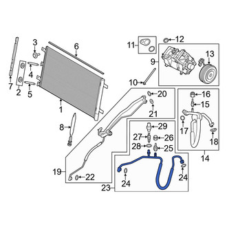 Ford OE - A/C Refrigerant Discharge Hose