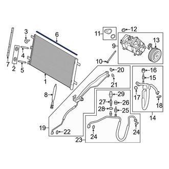 Ford OE - Upper A/C Condenser Seal
