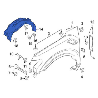 Ford OE - Front Right Fender Splash Shield