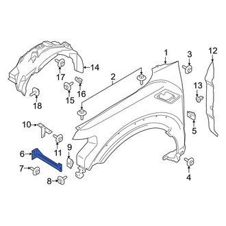 Ford OE - Front Right Lower Fender Brace