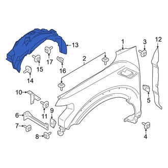 Ford OE - Front Left Fender Splash Shield