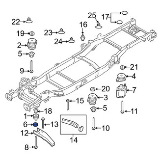 Ford OE - Front Lower Body Mount Cushion