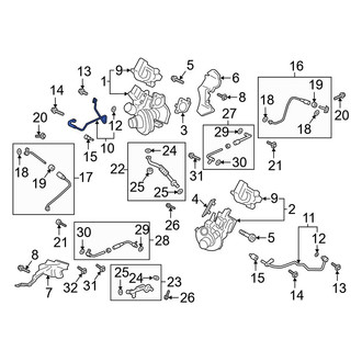 Ford OE - Right Turbocharger Oil Line