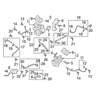 Ford OE - Turbocharger Oil Line Gasket