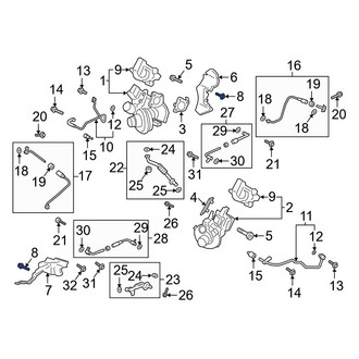 Ford OE - Inner Interior Door Handle Bolt