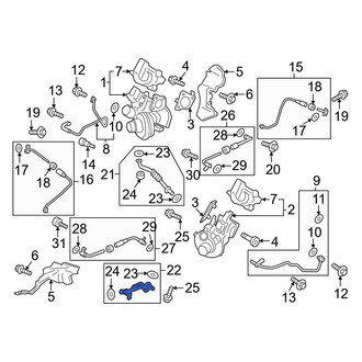 Ford OE - Left Turbocharger Oil Line