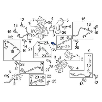 Ford OE - Turbocharger Coolant Line Bolt