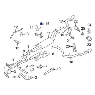 Ford OE - Center Exhaust System Hanger Nut